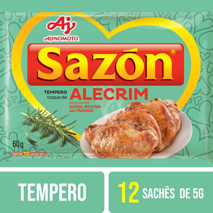 SAZON TOQUE DE ALECRIM AJINOMOTO 12X05G