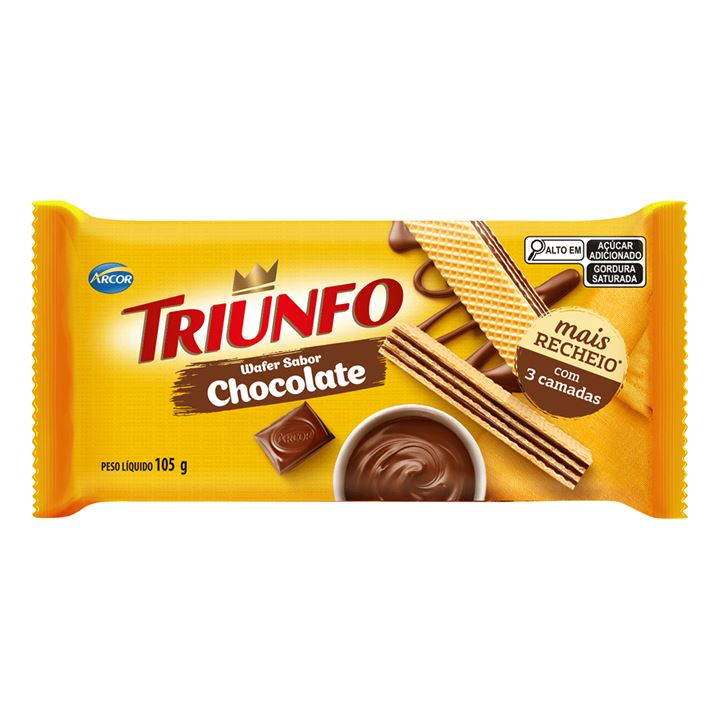 TRIUNFO WAFER CHOCOLATE 01X105G