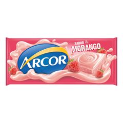 ARCOR TABLETE SABOR MORANGO 12X80G