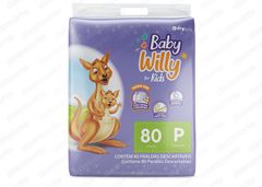 FRALDA INF BABY WILLY FOR KIDS P 01X80UN