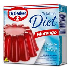 GELATINA DIET MORANGO DR OETKER 01X12G