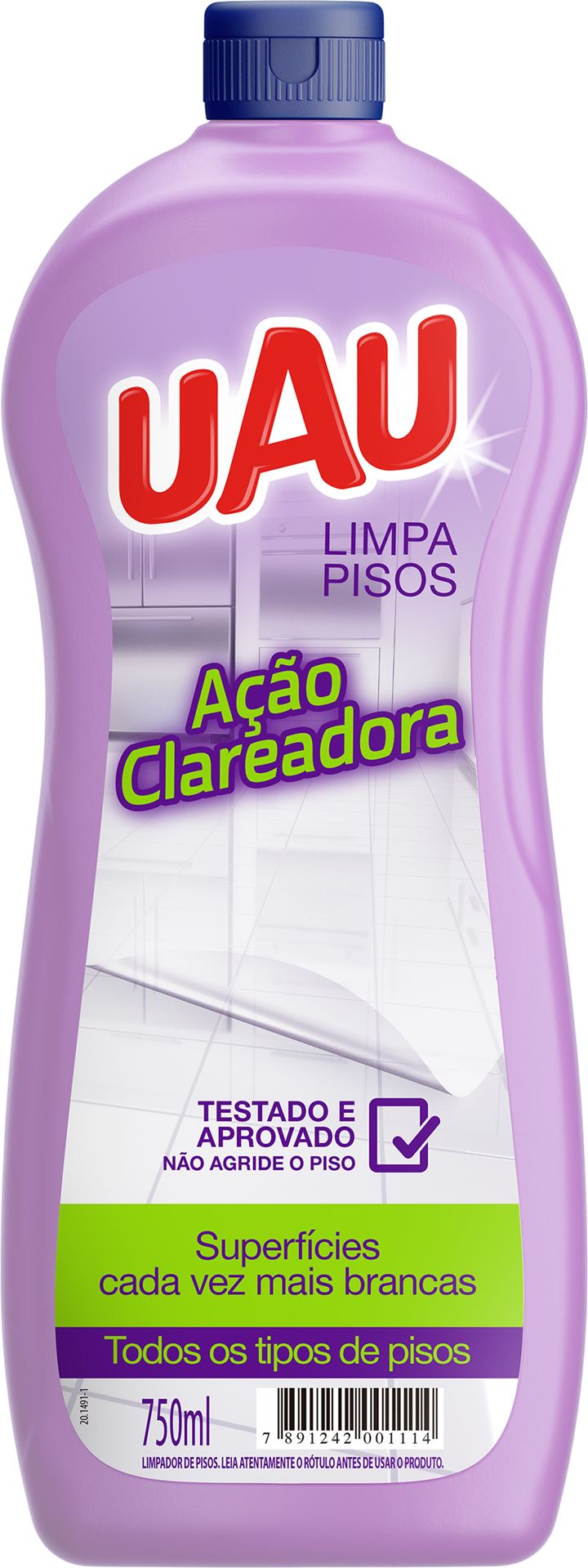 LIMPA PISO UAU AÇÃO CLAREADORA 01X750ML