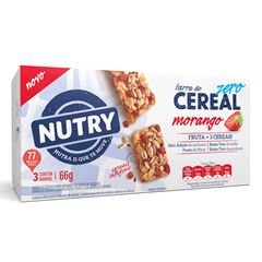 BARRA CEREAL NUTRY ZERO MORANGO 3X22G